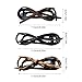 3pcs Bow Hair Clips Leather Bow Twist Clip Flat Hair Clips with Bow Non-Slip Hair Bow Barrettes Fashion Duckbill Clip Elegant Hair Accessories for Women Girls