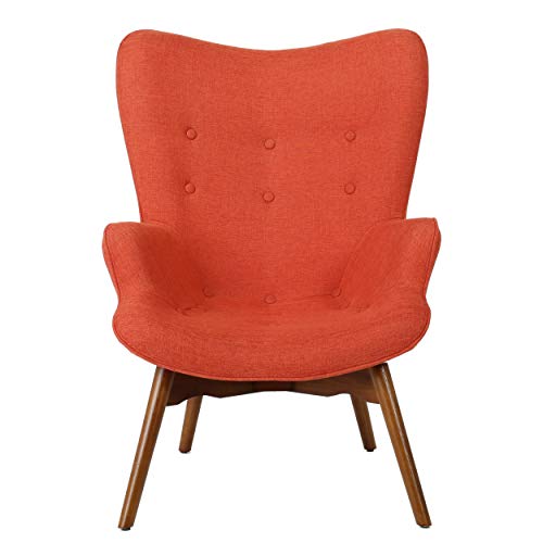Christopher Knight Home Hariata Fabric Contour Chair Set, Muted Orange #TOP9