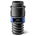 Dust Right Click Connect Hose Adapter for Flexiport 3’-12’ Expandable Pipe - Quick Connect Coupler w/A Vent Collar - Compatible Heavy Duty Hose Fitting for Adding Click-in, Click-out Functionality