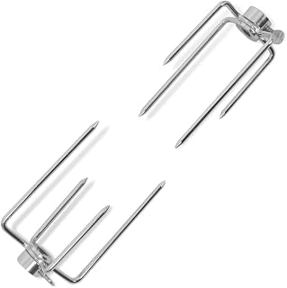 Horquilla para espetón de asado/Barbacoa Acero 2 uds 0.34,42251