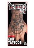 Tinsley Transfers Skull Hand Fake Tattoo FX Standard