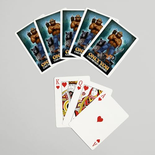 Baraja de poker Smokey Bear, 52 cartas tamaño póker miniatura 7