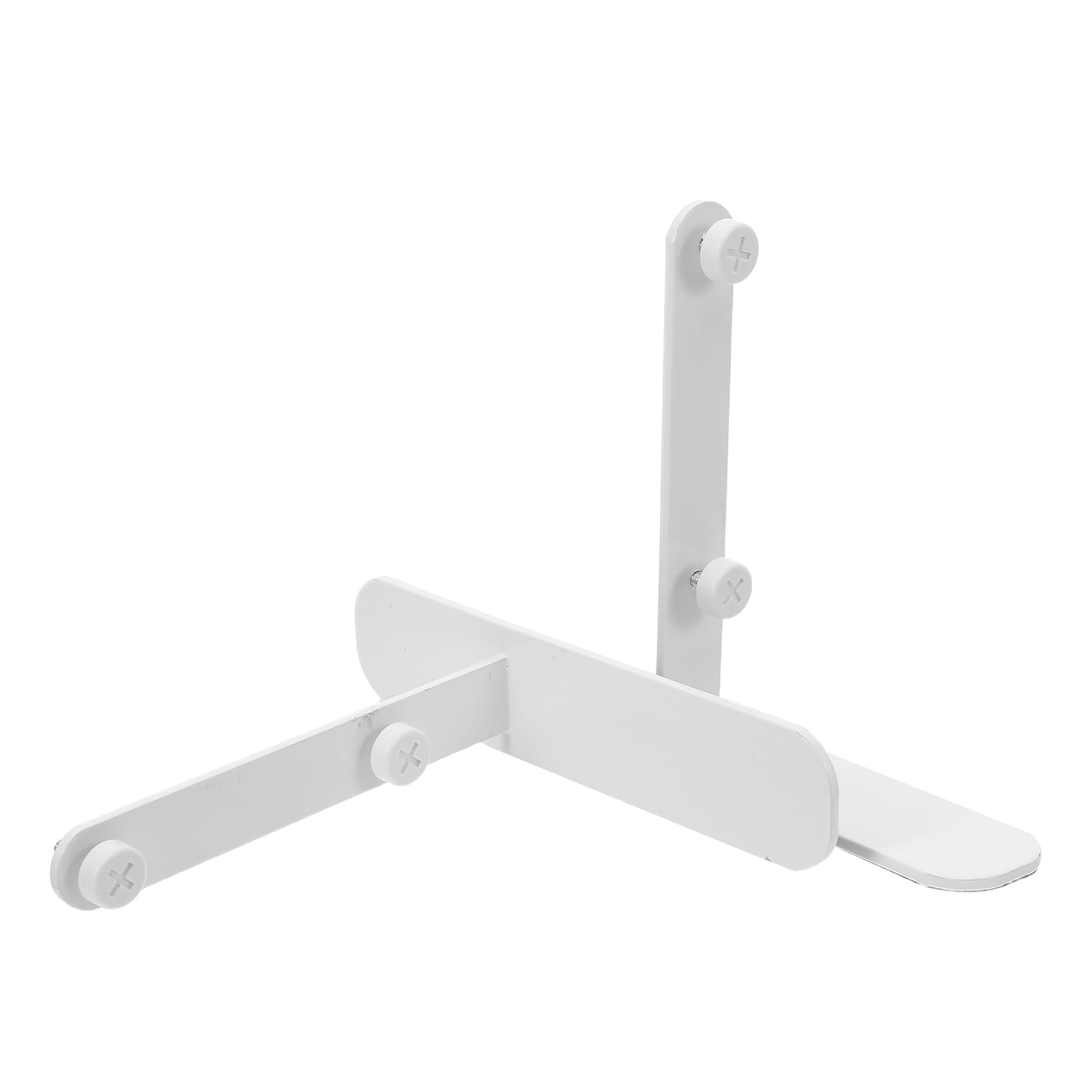 Supports en T métalliques blancs KOMBIUDA pour panneaux perforés de bureau