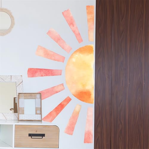 Sun Wall Stickers sacinora Yellow Sunshine vinilo removible 37.4x37.4 miniatura 5