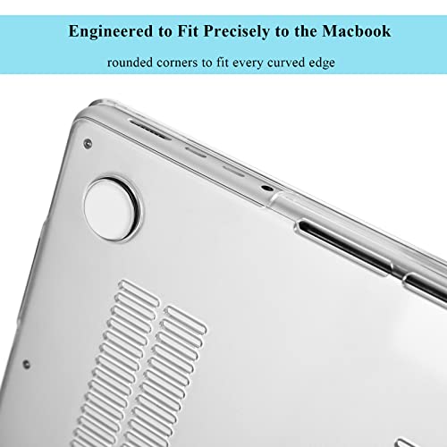 Eoocoo Compatible For Macbook Pro 14 Inch Case 2023 2022 2021 Release M2 A2779 A2442 M1 Pro M1 Max Chip, Hard Shell Cases With Keyboard Cover, Screen Protector - Crystal Clear #TOP3