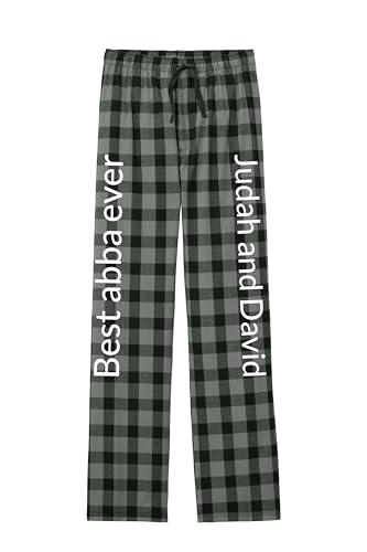 Personalized Pant Custom Flannel Plaid Pant Customized Mens Pants Design Your Own with Logo Text Photo DT18004