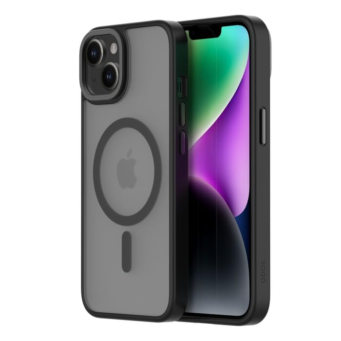 QDOSCoque Hybrid Soft AVEC SNAP iPhone 14 MINUIT