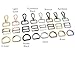 VersaKits 15 Pcs 1 Inch Purse Hardware Gold Heavy Duty Swivel Snap Hooks D Rings for Purse and Tri-glide Slide Buckles for Bag Straps Dog Collars Leash Lanyard