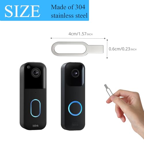 Blink Doorbell Key Replacement Tool, 2-Pack(Newest Model) Doorbell Camera Release Pin for Blink, Replacement Doorbell Key, Efficient Tool for Remove Blink Doorbell Mount and Battery Replacement - Image 3