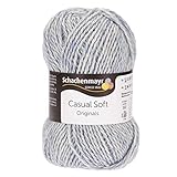 Lieferumfang: 1x Schachenmayr Casual Soft, 50g / Pflegeleichter Allround-Klassiker aus einer Baumwollmischung / Garn erhältlich in verschiedenen Farben / Maschenprobe: 10x10 = 17Mx25R