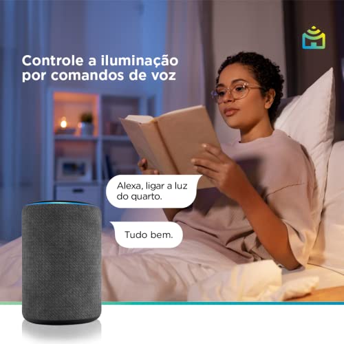Smart Painel LED Wi-Fi Positivo Casa Inteligente, Controle por Voz, Branca - Compatível com Alexa