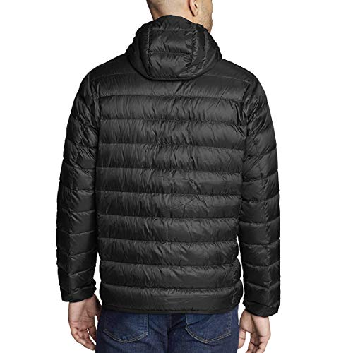 Image of Eddie Bauer Men's CirrusLite Down Hooded Jacket, Black, Small