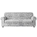 TIKAMI 2-Piece Spandex Printed Fit Stretch Sofa Slipcovers (Sofa, Gray)