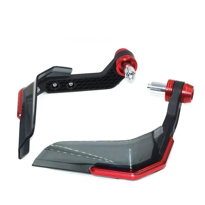 Protège-mains guidon universel bouclier rouge résistant pour moto