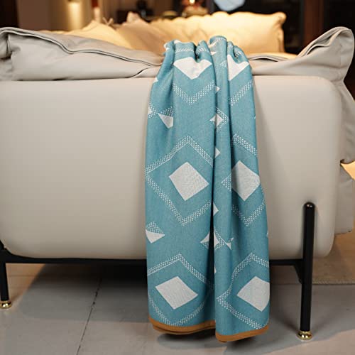 Putian Summer Blanket - 63" X 80" Lightweight Soft Large Bed Throw For Couch, Travel, Camping, Pets, Outdoor Festival - All Seasons Use Washable, Blue #TOP2
