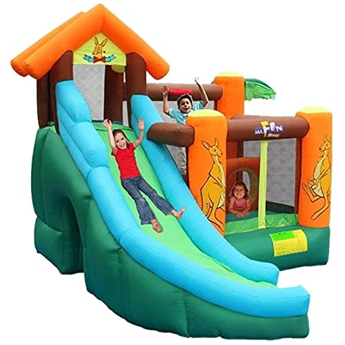 Puppy Inflatable Bounce House with Slide Bouncy Castle Durable Sewn with Extra Thick Material