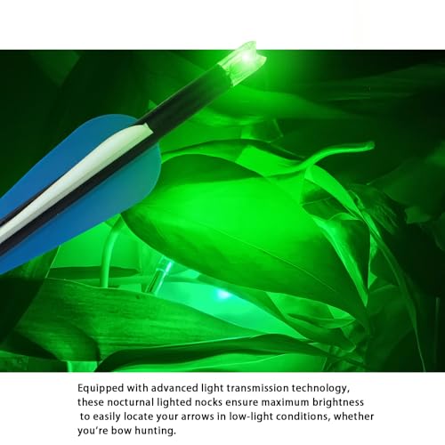 xxiaojun 18PCS Lighted Nocks for Crossbow Arrows with .252 .285 .297 .300 .305 Inside Diameter,High Visibility Led Arrow Nocks,Half-Moon Light up Knocks for Archery Hunting. by xxiaojun - Image 5