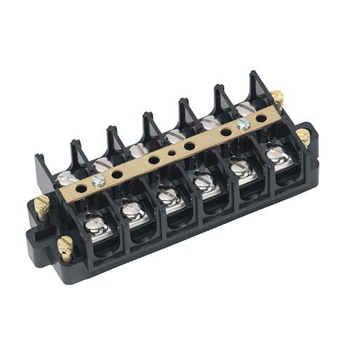 IDEAL Electrical 89-507 500 Series 7-Pole UL Listed (60A/600V)/CSA Shorting Block Terminal Strip