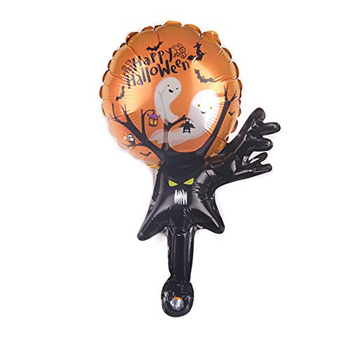 Halloween Foil Balloons, 10Pcs Mylar Foil Balloon Set Party Factory Pumpkin Witch Skeleton Ghost Monster For Halloween Birthday Party Supplies #TOP4