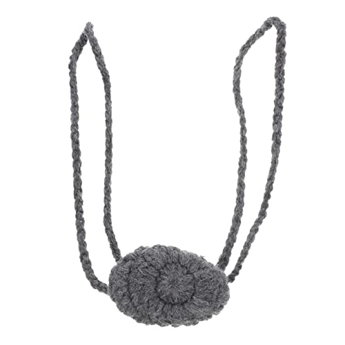 COLLBATH Nasal Mask Hand-Crafted Wool Nose Warmer for Outdoor Activities Breathable and Comfortable Design for Skiing and Winter Sports Unisex Grey Shade