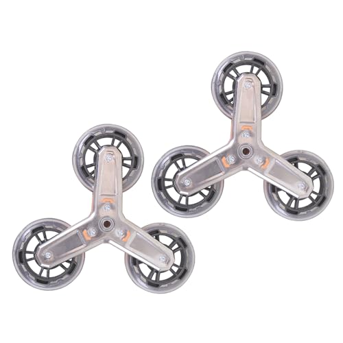 DIDILLX スチール階段クライミングホイール 三角形キャスター 三角形キャスターホイール ショッピングカートアクセサリー用 2個