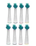  Cabezales de cepillo de dientes de repuesto para Philips Sensiflex HX1610/HX2014/HX1600/HX2012 8pcs(2*4pack) HX1610/HX1620/HX1630/HX2014/HX2012SF/HX1600
