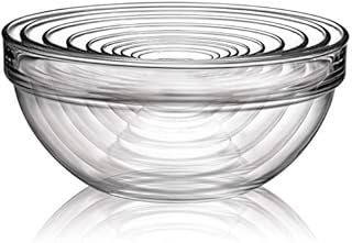 Luminarc Stackable Bowl 10-Piece Set, Glass, 1, Clear