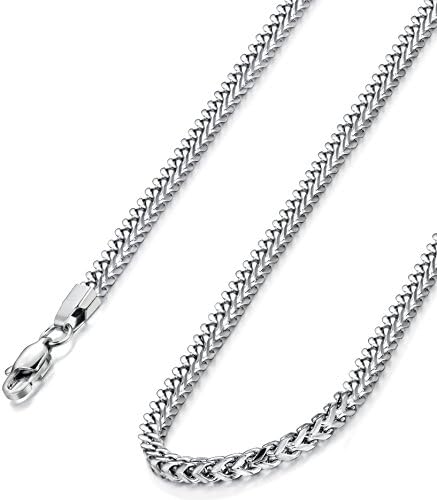 FIBO STEEL 3-6mm Curb Chain Necklace 