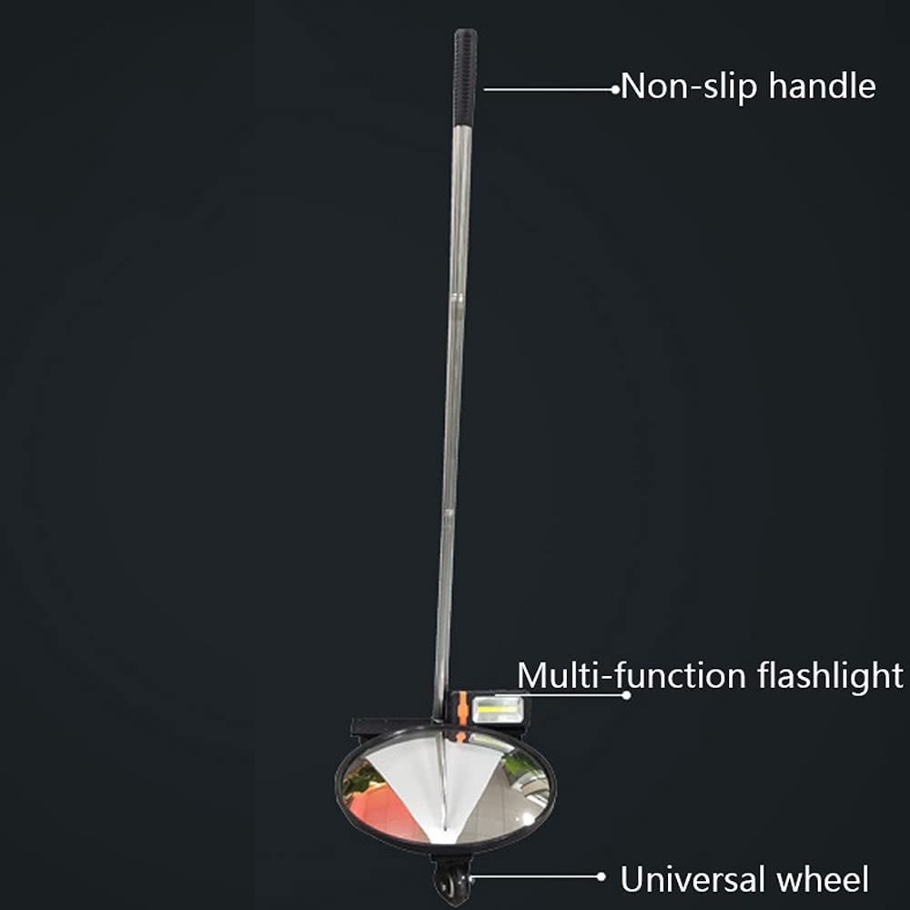 Espejo De Inspección Universal para Automóviles, Espejo De Inspección Telescópico para La Parte Inferior del Vehículo con Luz Led, Varilla De Tracción De Acero Inoxi