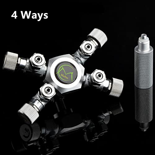 Image of VAYINATO Mufan Stainless Steel Planted Aquarium Regulator Multiway Splitter For Co2 Regulator (4 Way)