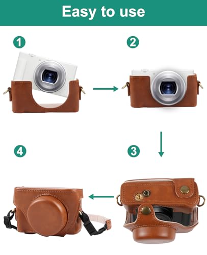 Funda para cámara digital PULUZ para Sony ZV-1F marrón miniatura 5