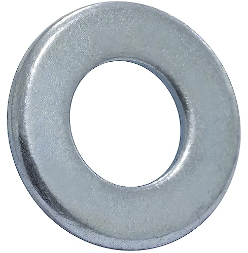 AERZETIX - C67579 - Juego de 100 arandelas planas M4 - en acero galvanizado - DIN 125 - construcción de madera montaje atornillado tornillo tuerca apriete estanqueidad fijación mecánica