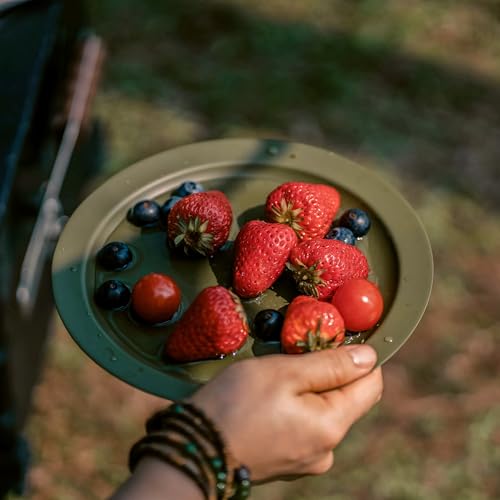 image for Thous Winds Stainless Steel Camping Plates 2pcs Set, Insulated Dinnerw