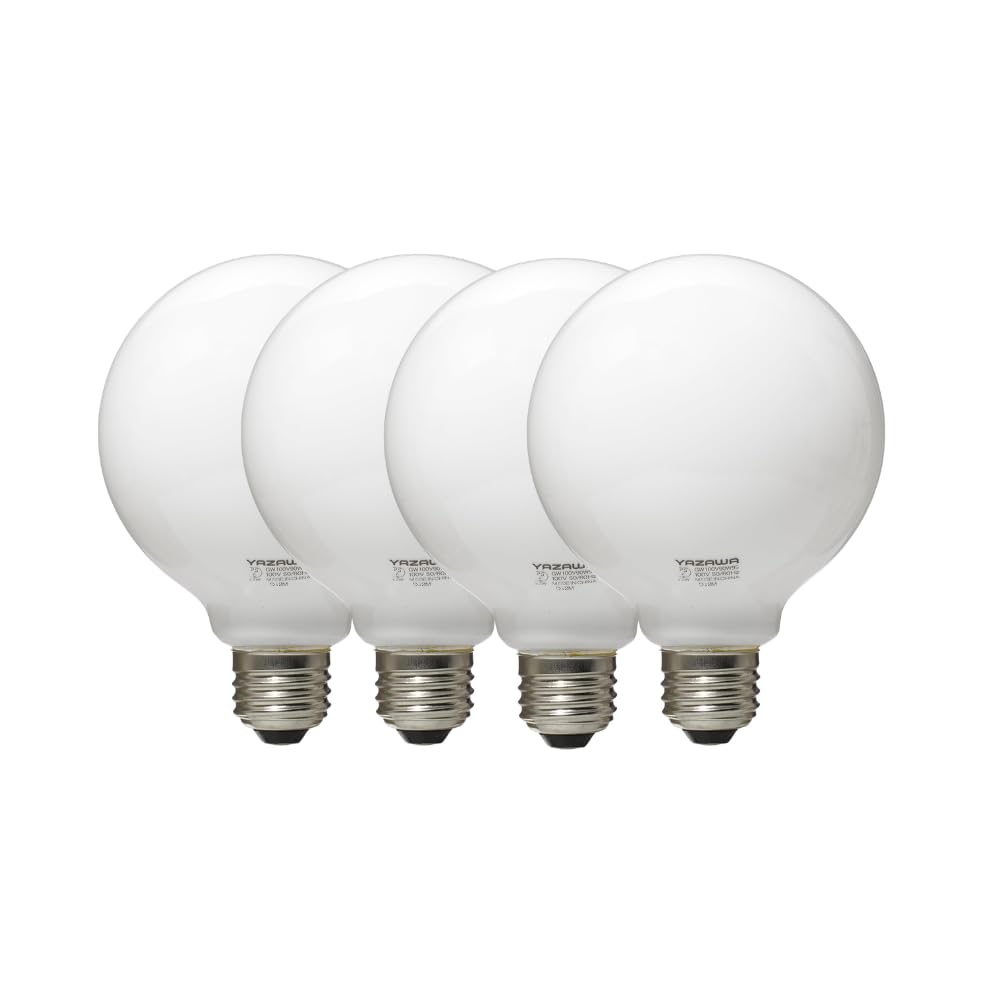 Amazon | YAZAWA 電球 ボール電球 径95mm 【4個セット】 (ホワイト