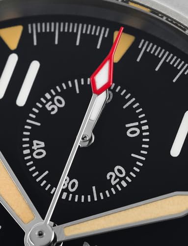 TACTICAL FROG Militado Military Chronograph Watches 39mm Sapphire Crystal VK61/VK67 Quartz Luminous Wristwatches for Men 100M Waterproof Watch with Nylon Strap