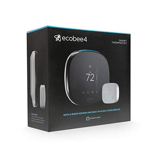 ecobee4 Smart Thermostat with Built-in Alexa, Room Sensor Included