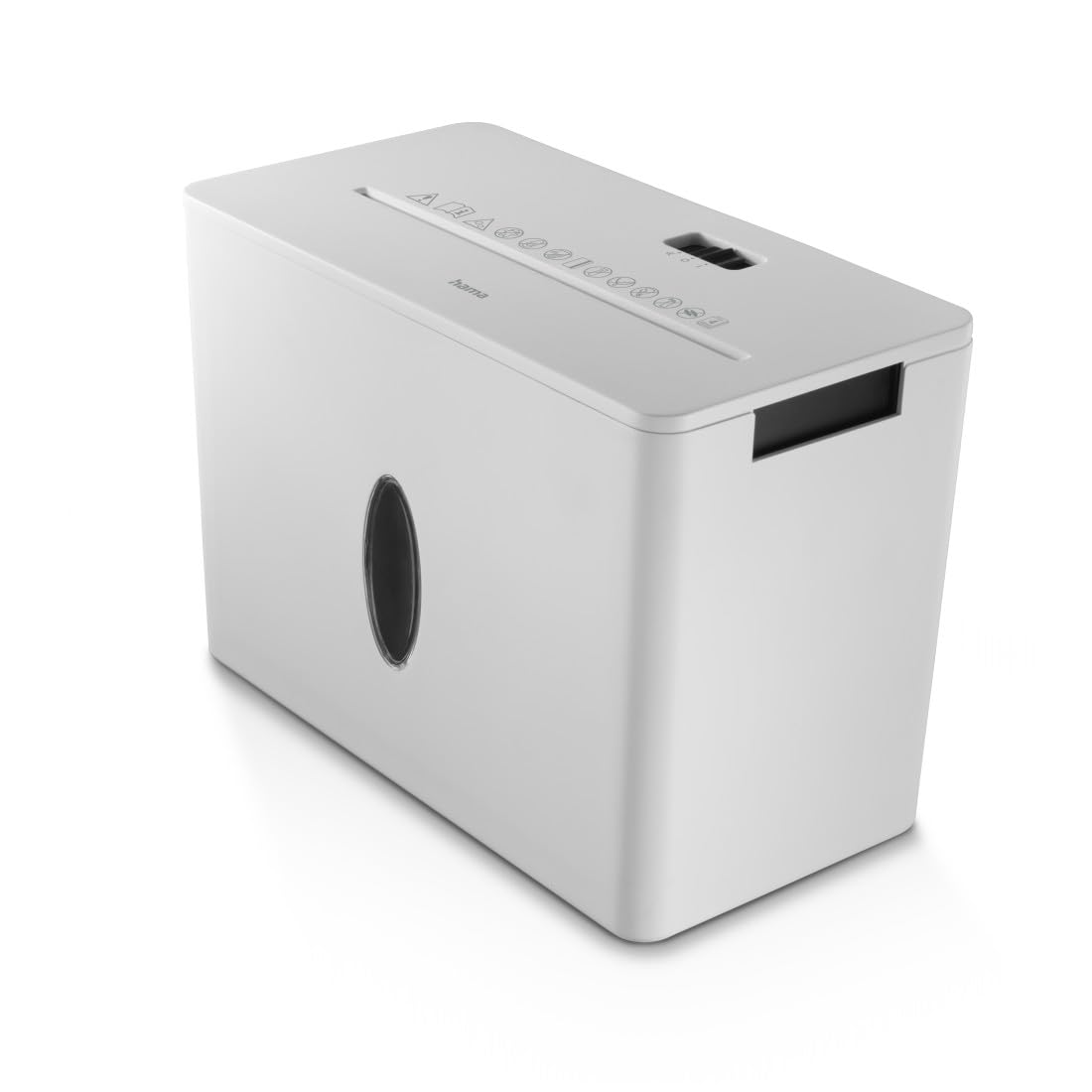 Hama Destructeur de Papier 4 Feuilles A4 Lames Acier Sécurité P4 T4 E3 Blanc
