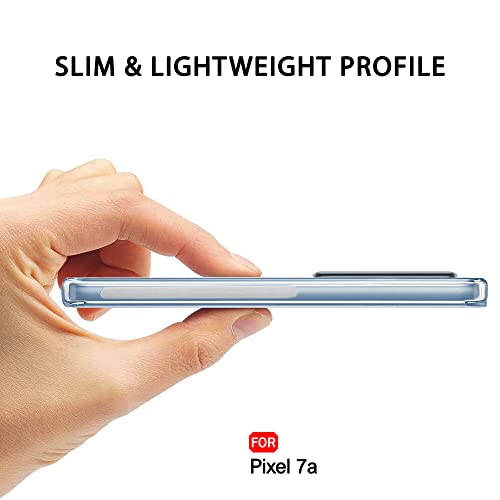 Image of TheGiftKart Back Cover Soft Case for Google Pixel 7A | Best Camera Protection | Inbuilt Dust Plugs & Anti-Slip Grip | Ultra Clear Slim Back Cover Case for Google Pixel 7A (Silicone, Transparent)