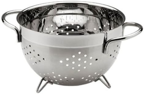 MIU France Brushed Stainless Steel Colander, Silver, 7-Qt.
