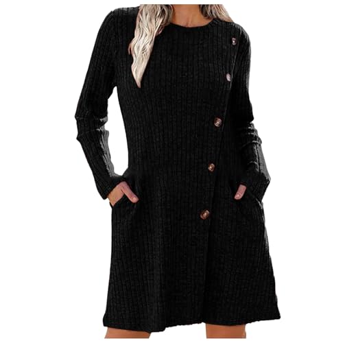 Robe d'hiver pour femmes pull élégante qui affine la taille sans effort