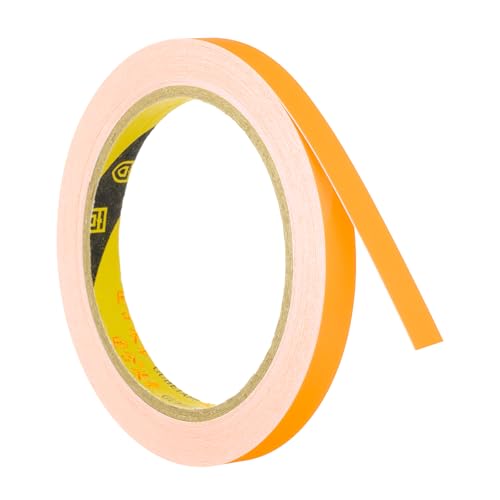 PATIKIL Glow in the Dark Tape 10mm x 10 meters, 1 Roll Fluorescent Adhesive Tape Luminous Reflective Tape Black Light Glow Tape for Party, Orange Yellow