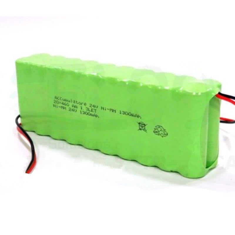 Batterie rechargeable 24 V 1300 mAh pour systèmes de sécurité d'alarme automatisation lumières d'urgence