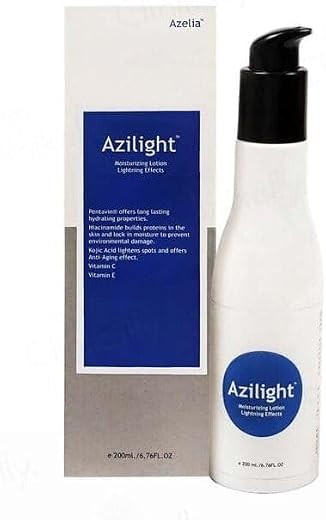Azilight Moisturizing Lotion With Kojic acid | Niacinamide, Vitamin C &amp; E | Offers Deep Hydration | Evens Skin Tone | Redu...