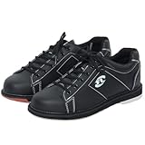 SDEQA Chaussures de Bowling pour Hommes Baskets de Bowling en Cuir à...