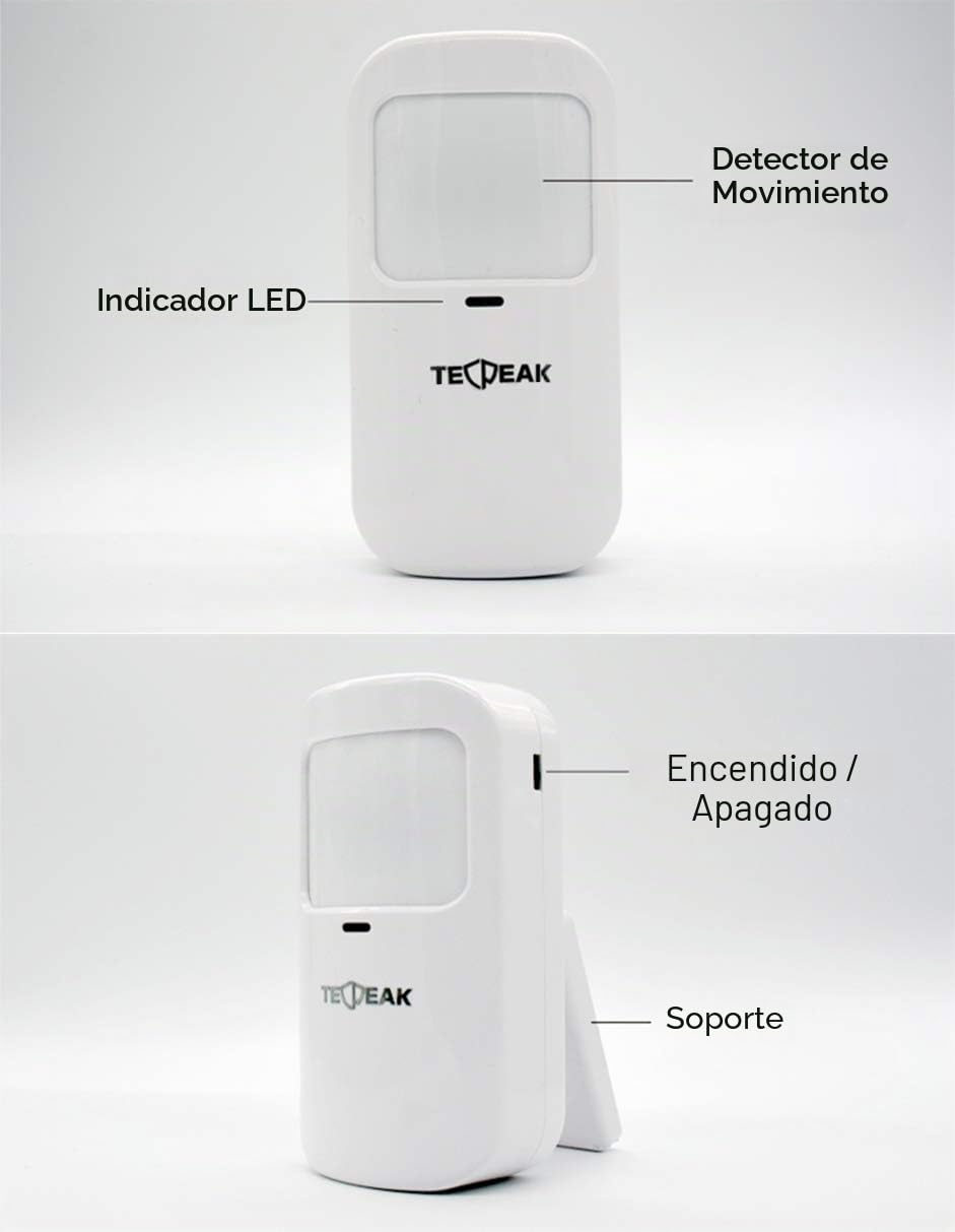 TECPEAK Sistema de Alarma doméstica inalámbrica, Kit de Alarma WiFi/gsm con Seguridad Sirena Proporciona un Modo Altamente eficaz para Proteger tu hogar y Oficina (A4-E)