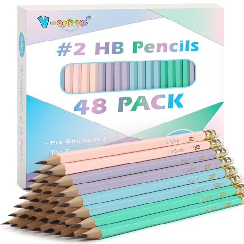 Lápices Grafito V-Opitos #2 HB Pack 48 Pastel miniatura 1