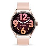 Ice Watch   Ice Smart 3.0 1.2 Rose Gold Nude AMOLED GPS   Montre connectée Ronde Rose Gold pour Femme avec Bracelet en Silicone   025103 (1.20 Pouces)