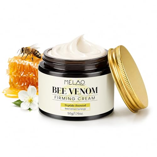 Jornanbo Bee Venom Skin Treatment Cream - Peptide-Boosted Firming Cream with Centella Asiatica for Face & Neck - Tightens, Reduces Wrinkles & Fine Lines - Instant Face Lift Moisturizer, 1.76 oz