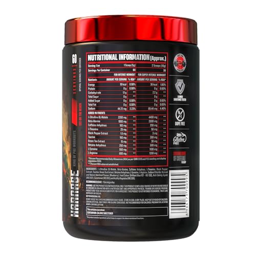 Image of Bigmuscles Nutrition Karnage Pre workout [60 Servings, Arctic Blast] | Pre-workout Supplement Supports to Improve Focus, Strength, Energy and Pump, Banned Substance Tested, Dope Free, 300g
