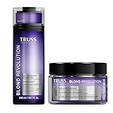 TRUSS Blond Revolution Shampoo & Net Mask - Gentle Cleansing Shampoo and Color-Enhancing Repair Mask for Restoring Natural Hair Health, Shine & Vibrancy - Preserves Luminous Blonde (2-item bundle)